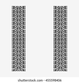 Tire tracks vector