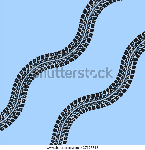 Tire tracks\
vector