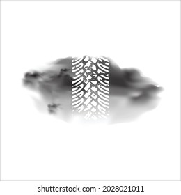 tire tracks vector design splash