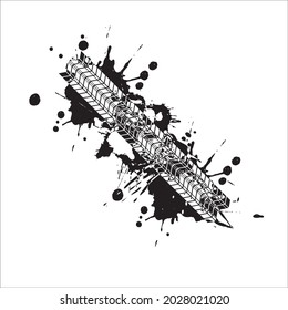 tire tracks vector design splash