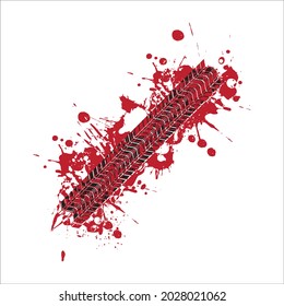 Reifenspuren, Vektordesign-Splash