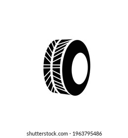 Tire tracks. Vector illustration on white background