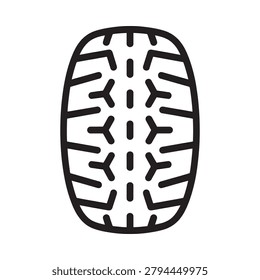 tire tread icon black and white