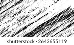 Tire tread marks, wheel textures, tire marks - car racing, motocross, drift, rally, off-road and others. Vector black isolated texture in grunge style