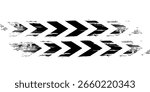 Tire tread marks, wheel textures, tire marks - car racing, motocross, drift, rally, off-road and others. Vector black isolated texture in grunge style with splashes.eps10
