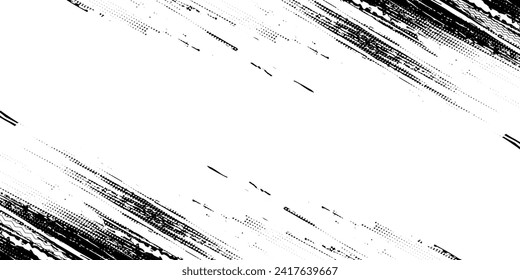 Tire tread marks, wheel textures, tire marks - car racing, motocross, drift, rally, off-road and others. Vector black isolated texture in grunge style