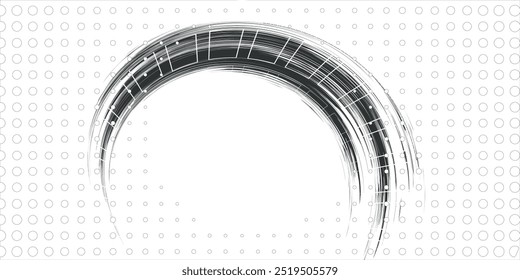 Marcas de la banda de rodadura de los neumáticos, texturas de las ruedas, marcas de neumáticos - carreras de coches, motocross, deriva, rally, off-road y otros. Vector negro textura aislada en estilo grunge con