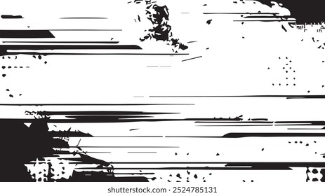 Tire tread marks, wheel textures, tire marks - car racing, motocross, drift, rally, off-road and others. Vector black isolated texture in grunge style