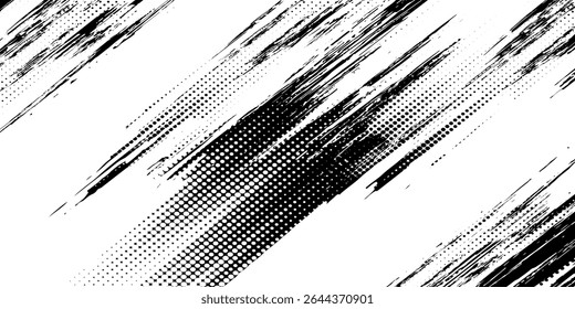 Marcas de la banda de rodadura de los neumáticos, texturas de las ruedas, marcas de neumáticos - carreras de coches, motocross, deriva, rally, off-road y otros. Vector negro textura aislada en estilo grunge