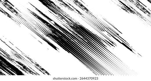 Tire tread marks, wheel textures, tire marks - car racing, motocross, drift, rally, off-road and others. Vector black isolated texture in grunge style