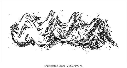 Marcas de la banda de rodadura de los neumáticos, texturas de las ruedas, marcas de neumáticos - carreras de coches, motocross, deriva, rally, off-road y otros. Vector negro textura aislada en estilo grunge con salpicaduras. Conjunto monocromo blanco y negro, ep