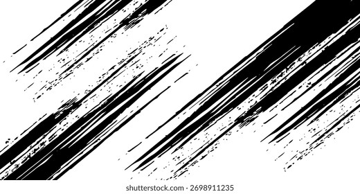 Marcas de la banda de rodadura de los neumáticos, texturas de las ruedas, marcas de neumáticos - carreras de coches, motocross, deriva, rally, off-road y otros. Vector negro textura aislada en estilo grunge. Eps10