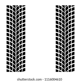 Tire truck simple vector design isolated on white
