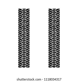Tire truck simple vector design isolated on white