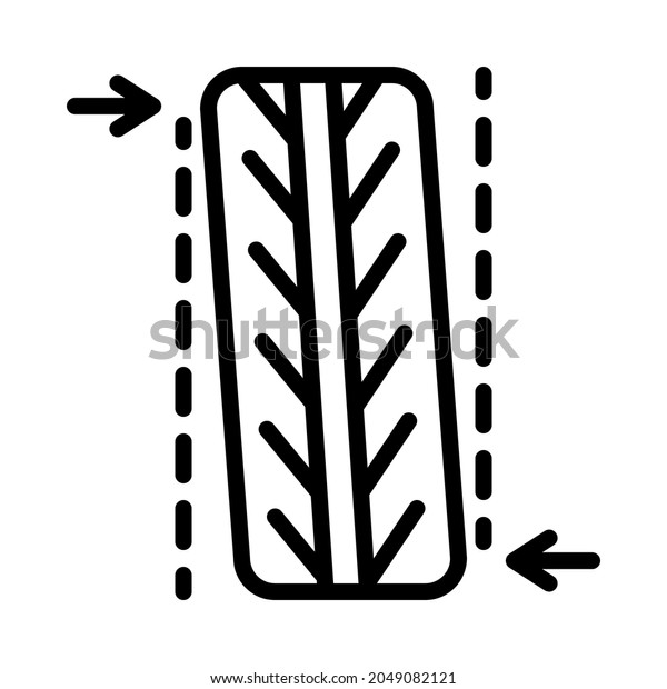 Tire, Tyre and wheel flat line icons. Automobile\
wheel balancing service. Simple flat vector illustration for web\
site or mobile app.