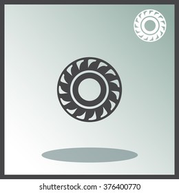 Tire vector icon