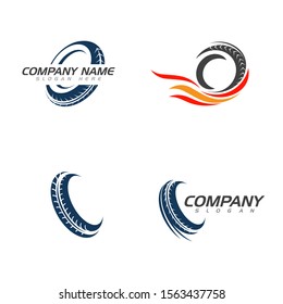Tire vector icon illustration design template