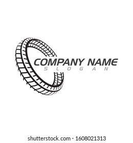Tire vector icon illustration design template