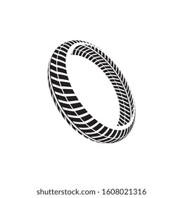 Tire vector icon illustration design template