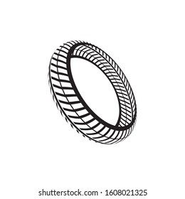 Tire vector icon illustration design template