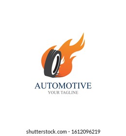 Tire vector icon illustration design template