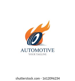 Tire vector icon illustration design template