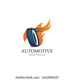 Tire vector icon illustration design template