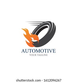 Tire vector icon illustration design template