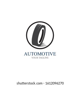 Tire vector icon illustration design template