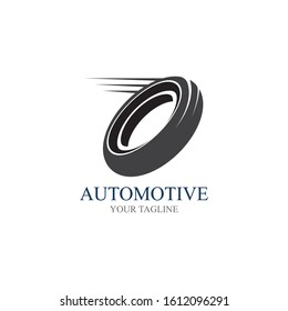 Tire vector icon illustration design template