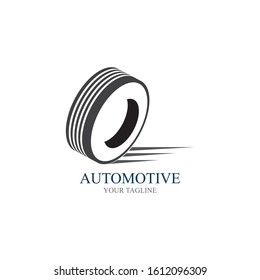 Tire vector icon illustration design template