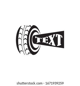 Tire vector icon illustration design template
