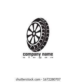 Tire vector icon illustration design template
