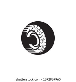 Plantilla de diseño de ilustración de icono de vectores de neumáticos
