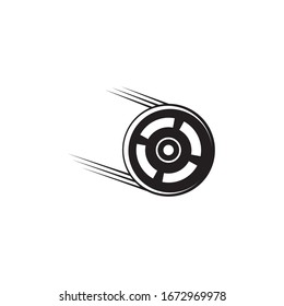 Tire vector icon illustration design template
