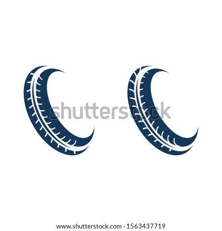 Tire vector icon illustration design template