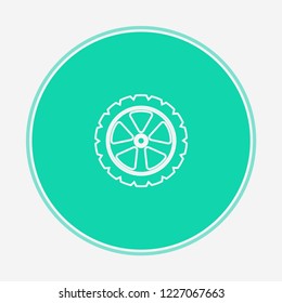 Tire vector icon sign symbol