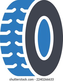 tire Vector illustration on a transparent background. Premium quality symmbols. Glyphs vector icons for concept and graphic design. 
