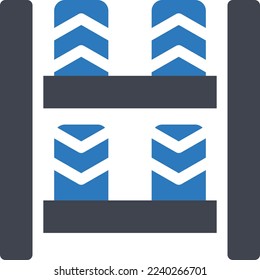 Reifen, Vektorgrafik auf transparentem Hintergrund. Hochwertige Symbole. Glyphen Vektorsymbole für Konzept und Grafikdesign. 
