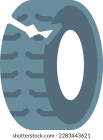 tire Vector illustration on a transparent background. Premium quality symmbols. Line Color vector icons for concept and graphic design.