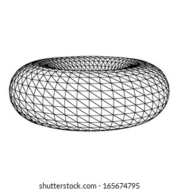 Tire vector - isolated mosaic round in white background