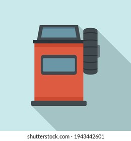 Icono de vulcanización de neumáticos. Ilustración plana del icono vector de vulcanización de neumáticos para el diseño web