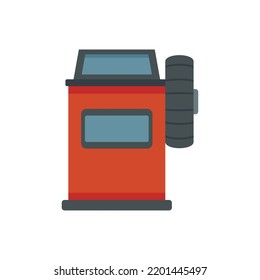 Tire vulcanization icon. Flat illustration of Tire vulcanization vector icon isolated on white background