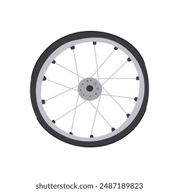 tire wheel bike cartoon. spoke side, ride graphic, logo sketch tire wheel bike sign. isolated symbol vector illustration