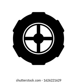 Tire, wheel car icon vector symbol design template