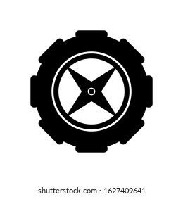 Tire, wheel car icon vector in trendy design