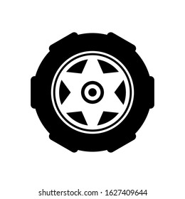 Tire, wheel car icon vector in trendy design