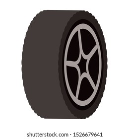 tire wheel car isolated icon vector illustration design