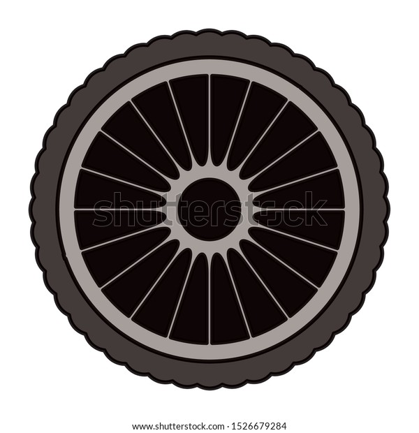 tire\
wheel car isolated icon vector illustration\
design