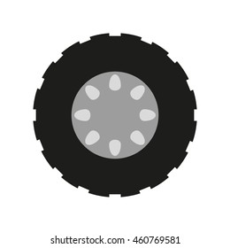 tire wheel car, vector icon